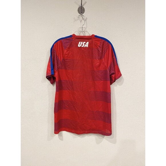 United States Soccer Shirt Mens Large Red Blue Nike USA Dri Fit Authentic FIFA - Picture 5 of 5